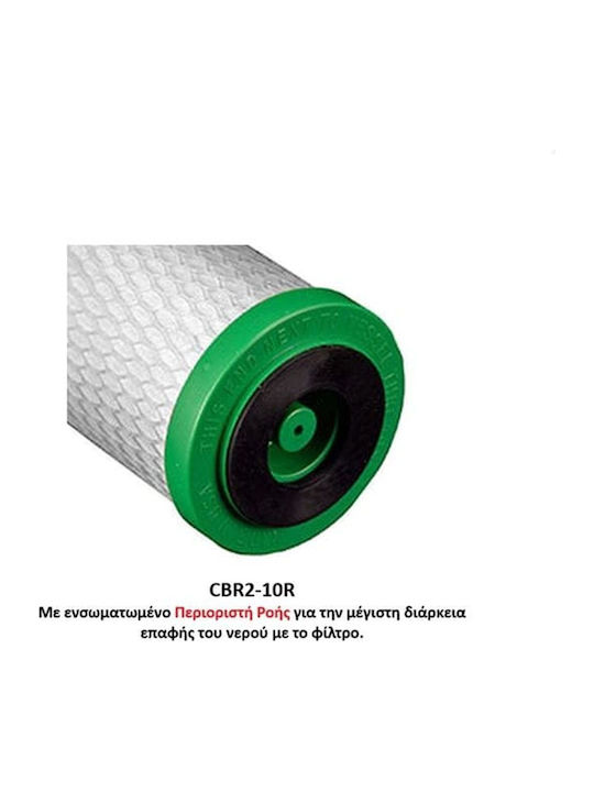 Pentair Countertop and Under Sink Water Filter Replacement made of Activated Carbon 10" CBR2-10R 0.5 μm