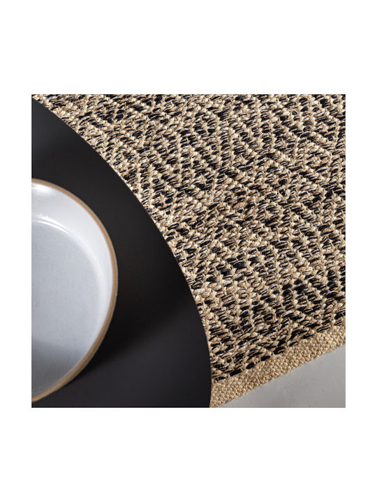 Guy Laroche Vivendi Χαλί Ορθογώνιο από Γιούτα Black 140x200cm