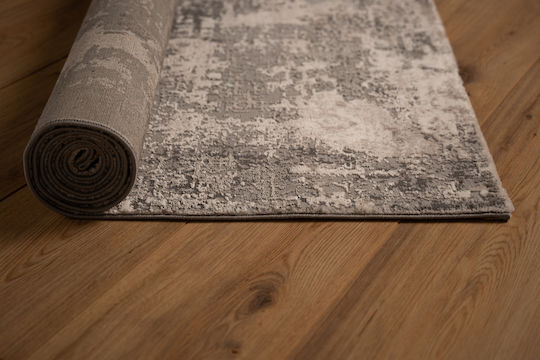 Tzikas Carpets Elements 160x230cm Γκρι Μαύρο