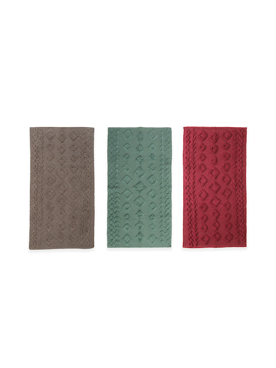 Nef-Nef Homeware Houlio Teppich Rechteckig Synthetisch,Polyester/Cotton/Leather Green