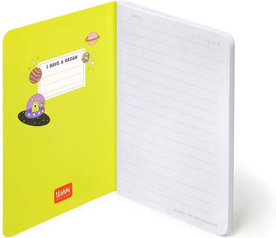 Legami Milano Small Notizbuch 80 Blätter A6 Geregelt Weiß