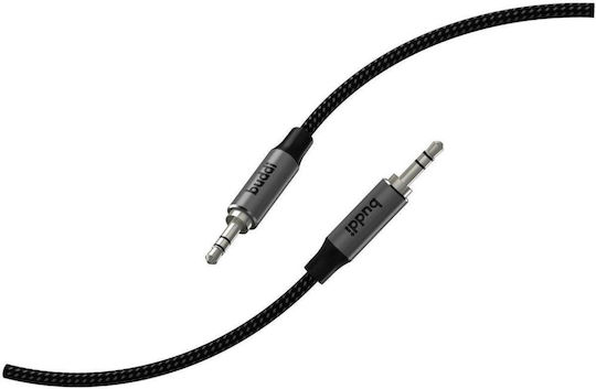 Buddi 3.5mm Jack Cable 3.5mm Male - 3.5mm Male Black 2m