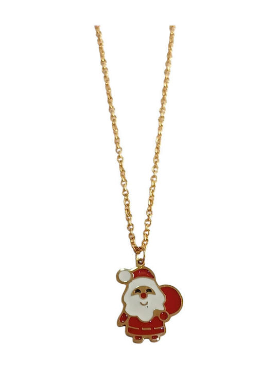 Kalliopi Silver Necklace Lucky Charm Made of Gold Plated Steel