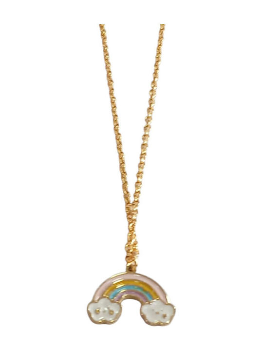 Kalliopi Silver Necklace Made of Gold Plated Steel
