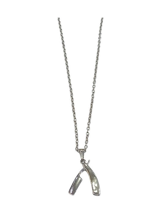 Kalliopi Silver Necklace Made of Steel