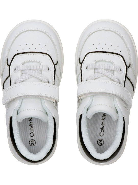 Παιδικά Sneakers με Σκρατς Λευκά
