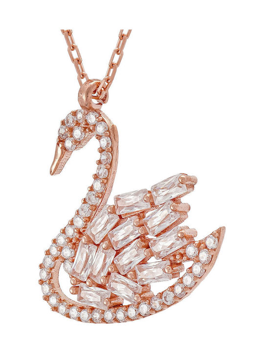 Kiriakos Gofas Charm Schwan aus Vergoldet Silber mit Zirkon