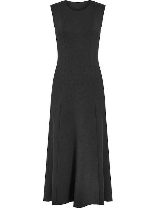 Celestino Women's Sleeveless Midi Black Dress