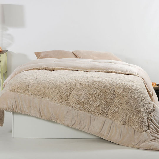 Silk Fashion Κουβερτοπάπλωμα Υπέρδιπλο 240x260εκ. Cream Silk Fashion Κουβερτοπάπλωμα Υπέρδιπλο 240x260εκ. Cream