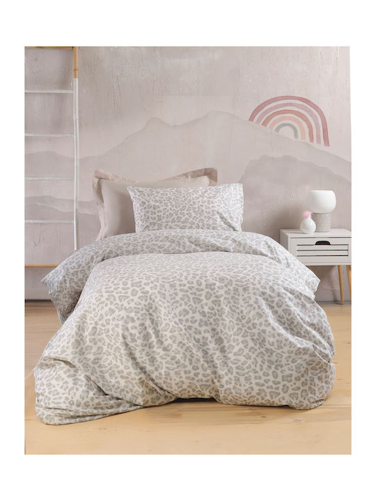 Rythmos Bettbezug-Set Baumwolle Übergröße mit 2 Kissenbezügen 225x250 Nala Beige