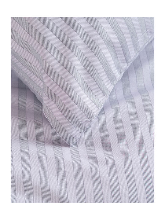 Rythmos Duvet Cover Set Cotton Single with Pillowcase 160x250 Polene Purple