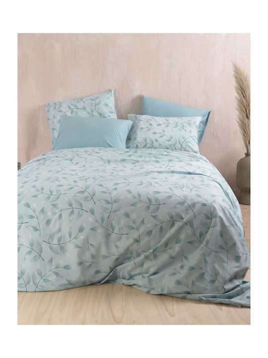 Rythmos Bettbezug-Set Einzelbett mit Kissenbezug 160x250 Demetra Βεραμαν