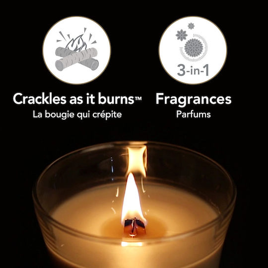 Candle Light Ароматична Соева Свещ в Буркан Кафява 609.5гр