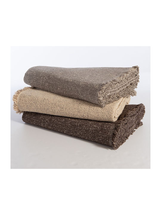 Nef-Nef Homeware Alamo 25 Ριχτάρι Πολυθρόνας Ζακάρ 170x180εκ. Brown