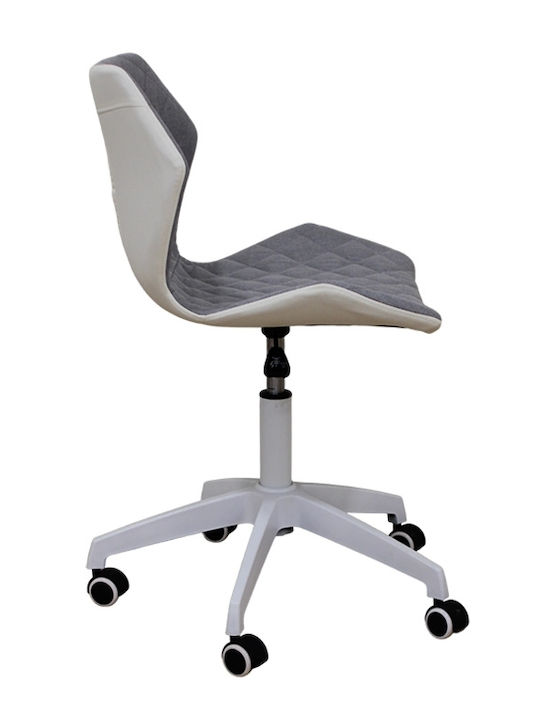 A1700-W Office Chair White/grey Zita Plus