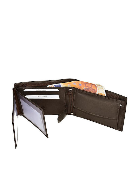Men's Wallet Travel with RFID Brown