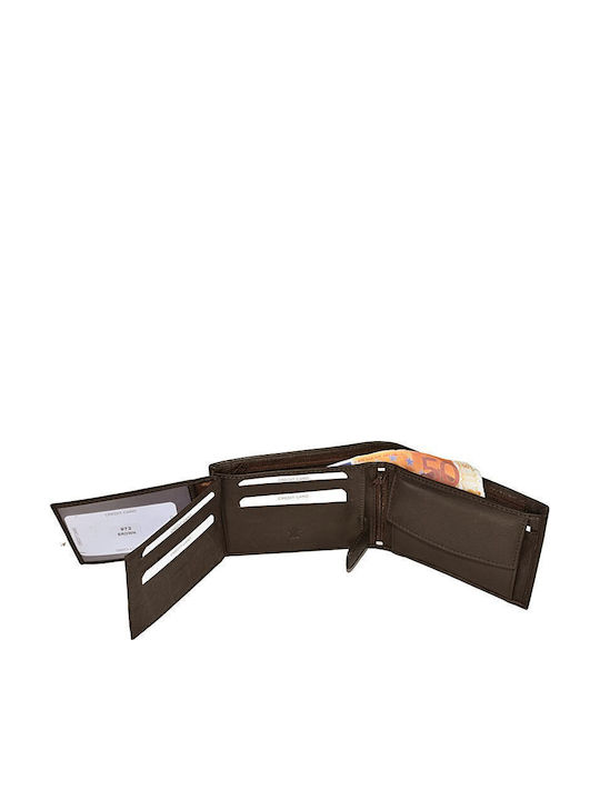 Men's Wallet Travel with RFID Brown