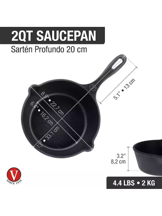 Victoria Pan made of Cast Iron with Enamel Coating 20cm