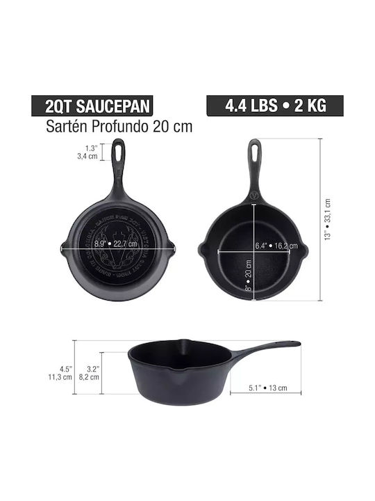 Victoria Pan made of Cast Iron with Enamel Coating 20cm