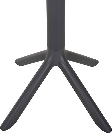 Tisch Bar für kleine Außenbereiche Stabil Gray 60x60x106cm