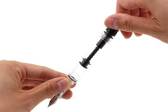 Twsbi Piston Filling Πένα Καλλιγραφίας Extra Fine με Μαύρο Μελάνι