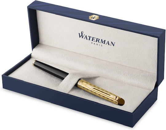 Waterman Hemisphere Füllfederhalter Mittel aus Stahl mit schwarzer Tintenfarbe