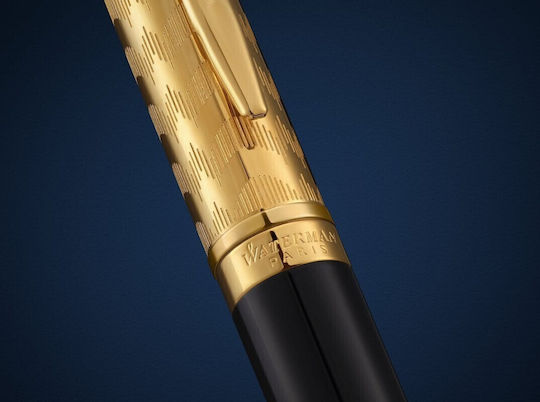 Waterman Hemisphere Füllfederhalter Mittel aus Stahl mit schwarzer Tintenfarbe