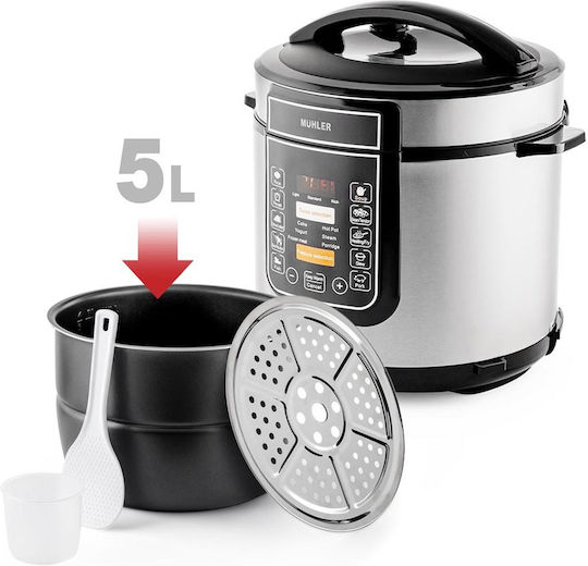 Muhler Multi-Function Cooker 1200W Silver