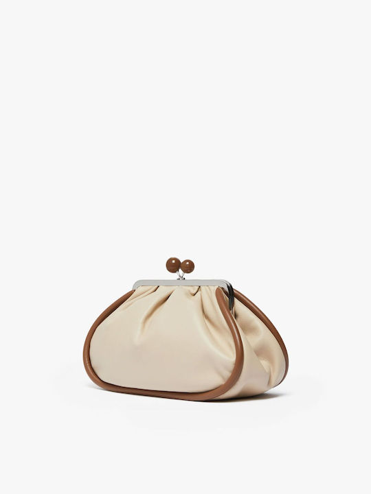 Leder Damentasche Umhängetasche Beige