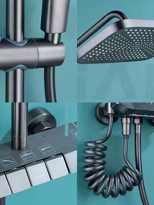 Yimanuo Adjustable Shower Column Faucet Yimanuo Adjustable Shower Column Faucet