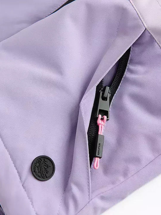 Kinder Freizeitjacke mit Kapuze Purple