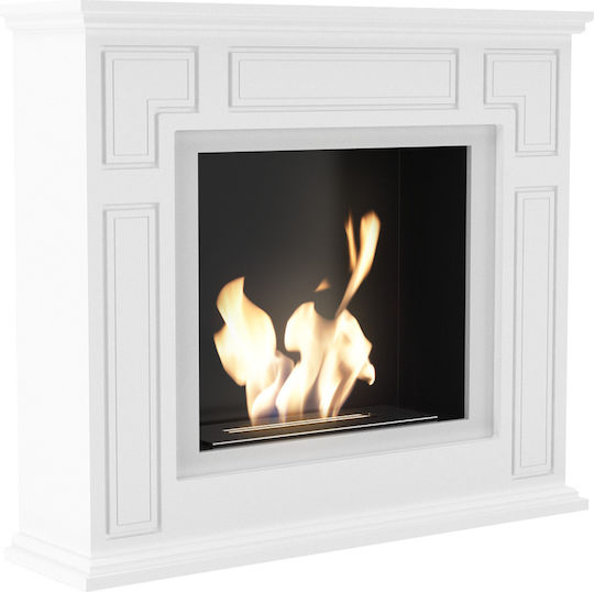 Kratki March Tuv Boden Bioethanol Kamine Innenbereich Weiß 100x25.25x85.7cm