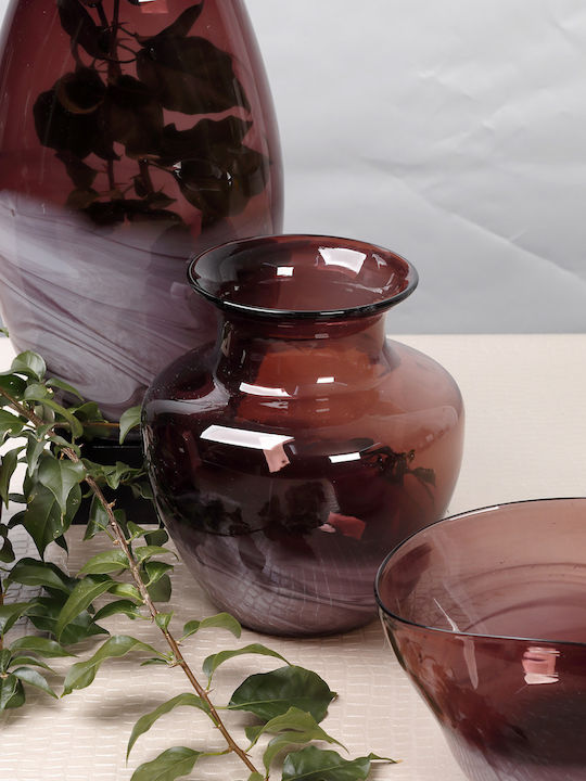 HFA Decorative Bowl Purple 21.5x15x12cm
