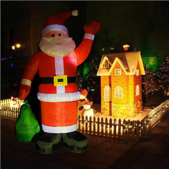 Bakaji Inflatable Santa Claus Sack Height 180 cm LED Lighting Outdoor 02816097