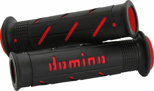 Domino Grip Handlebar 22mm Length 12.7cm Xm2 No Flange Universal A25041c4240c7-0 Black-Red