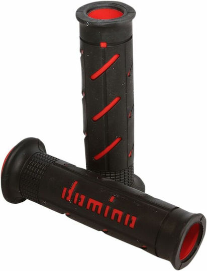 Domino Grip Handlebar 22mm Length 12.7cm Xm2 No Flange Universal A25041c4240c7-0 Black-Red