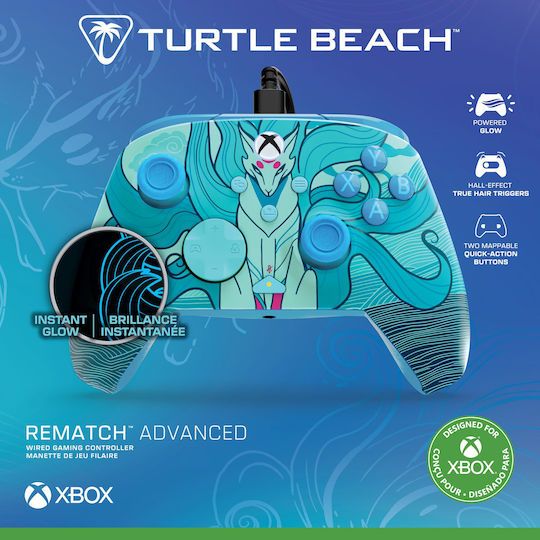 Turtle Beach Rematch Advanced Wired Gamepad for PC / Xbox One / Xbox Series Kitsune Everglow