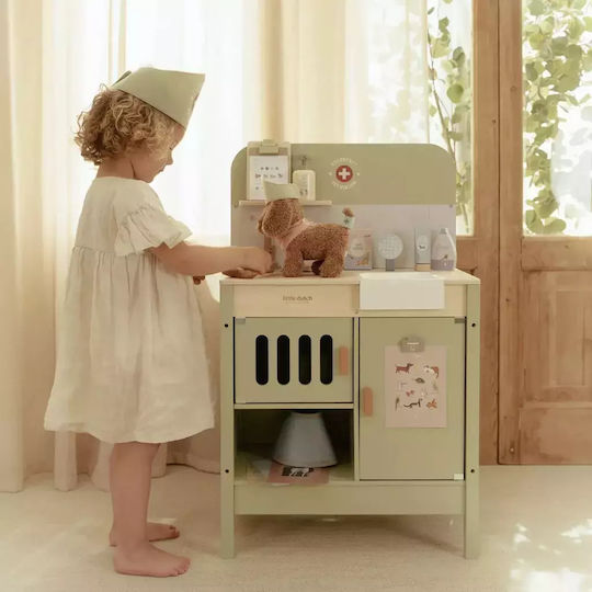 Little Dutch Wooden Veterinary Clinic for Ages 3+ 83.5 cm