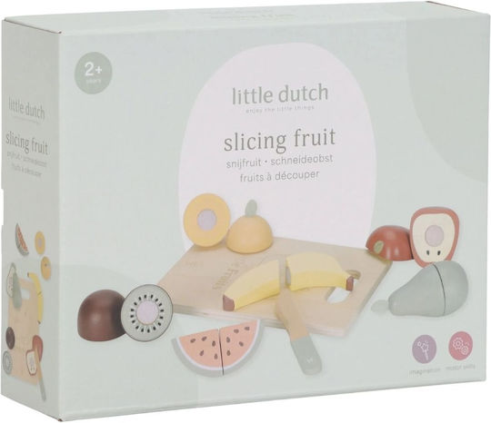 Holzschneidebrett mit Obst für 2+ Jahre 8 Stück LD2504