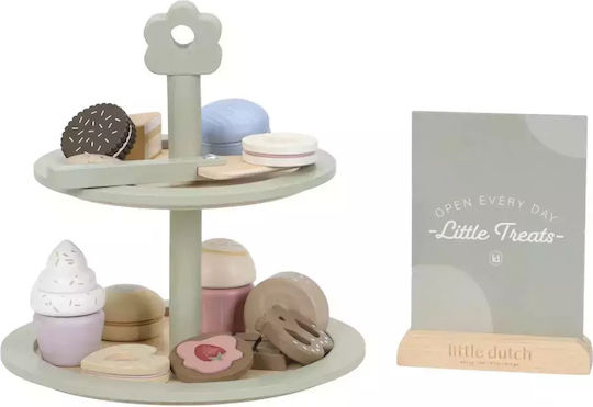Little Dutch Two-Tier Wooden Tray with Sweets for 3+ Years