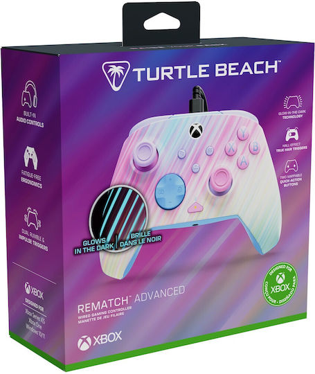Turtle Beach Rematch Advanced Ενσύρματο Gamepad για PC / Xbox One / Xbox Series Cotton Candy