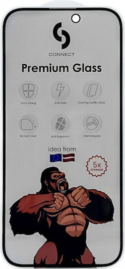 Connect Me 2.5D Privacy Tempered Glass Μαύρο (Redmi 14C / Poco C75)