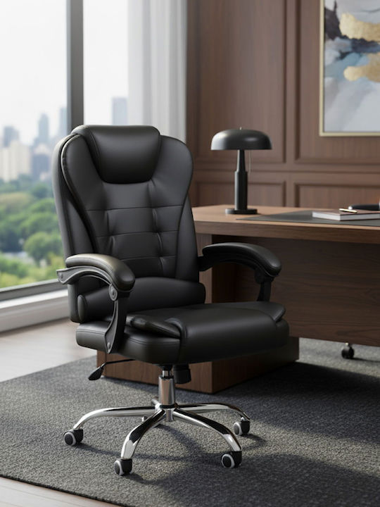 Polihome Vaughan Executive Office Chair with Recline Black