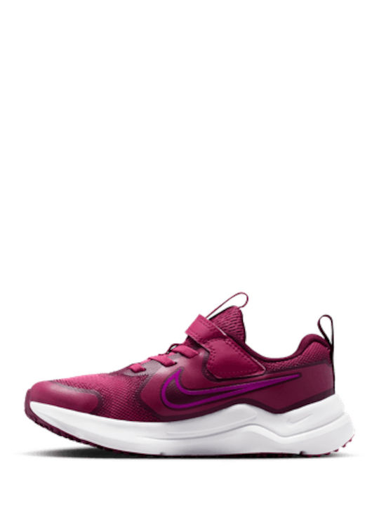 Cosmic Runner Kids Sports Shoes Running with Hoop & Loop Closure Burgundy