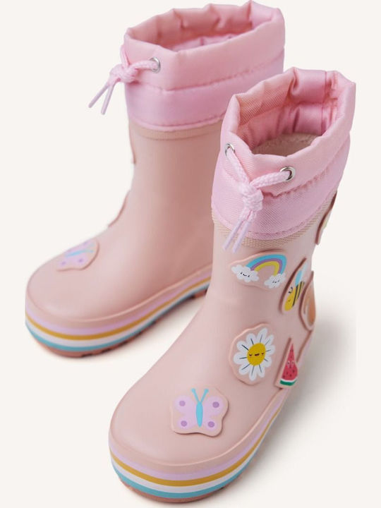 Παιδικές Γαλότσες mit Innenfutter Rosa