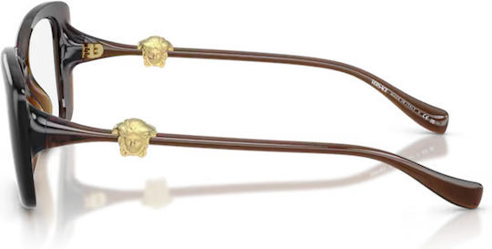 Versace Femei Plastic Rame Ochelari Maro VE3385U 5547