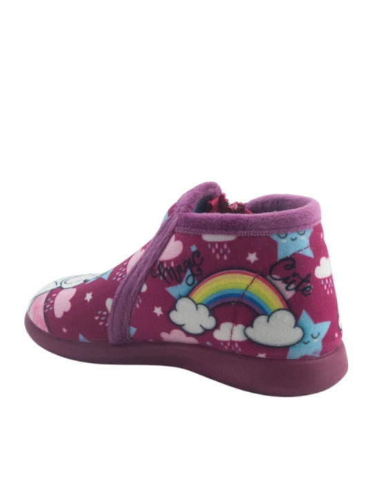 Kids Slippers Boots Purple