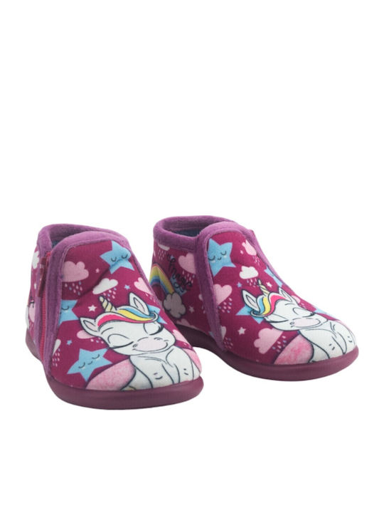 Kids Slippers Boots Purple