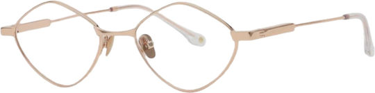 Bali Vogue 25325 C2 Damen Metallisches Brillengestell Geometrisch Rosa-Gold