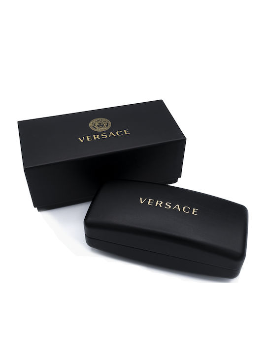 Versace Women's Sunglasses With Black Horn-Rimmed Frame And Grey Lens VE4499U GB1/87